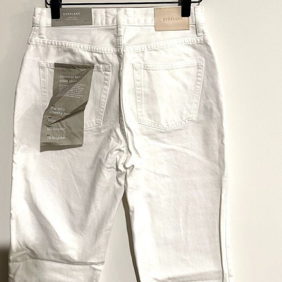 NWT Everlane The 90's Cheeky Straight Jean in Bone - Size 26 - Picture 8 of 11